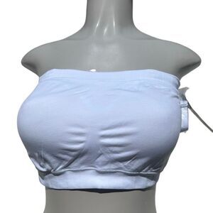 NWT Truekind® Convertible Strapless Bandeau Bra Women's XL White Wirefree